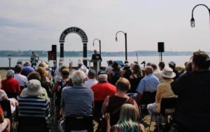 View of Audience at Remembrance Day Ceremony at the Waterfront