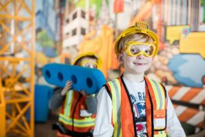 Child playing at the Discovery Centre