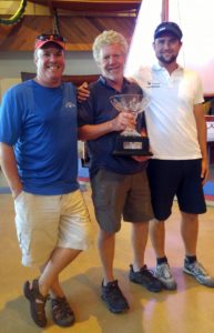 Colin MacLead Cup winners holding trophy