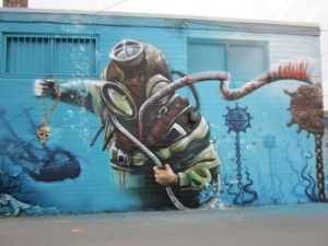 Scuba Diver Mural